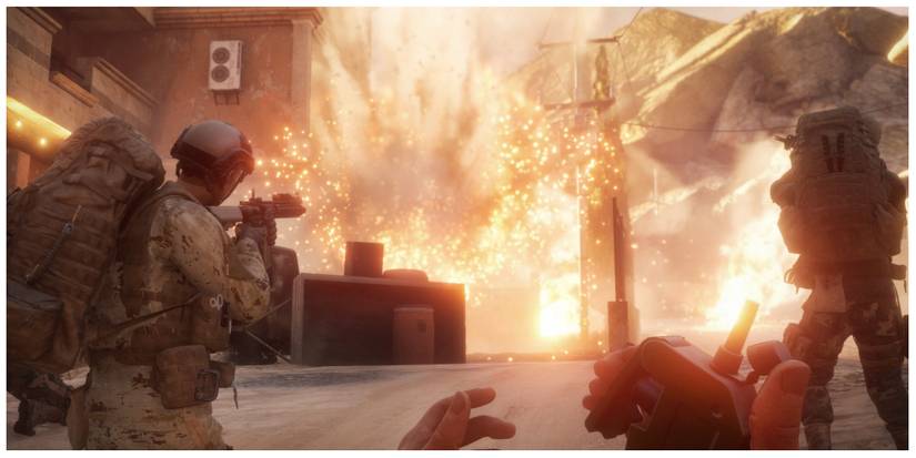 an air strike in Insurgency: Sandstorm