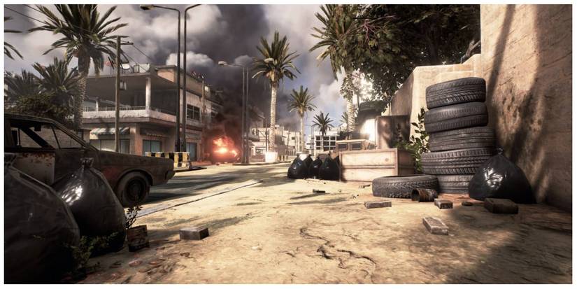 a war torn street in Insurgency: Sandstorm