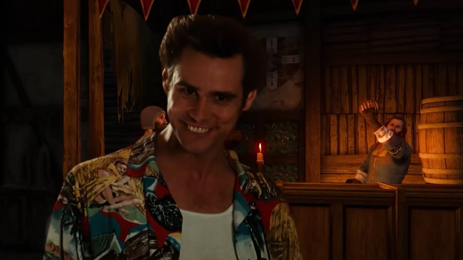 Ace Ventura edited into in The Witcher 3