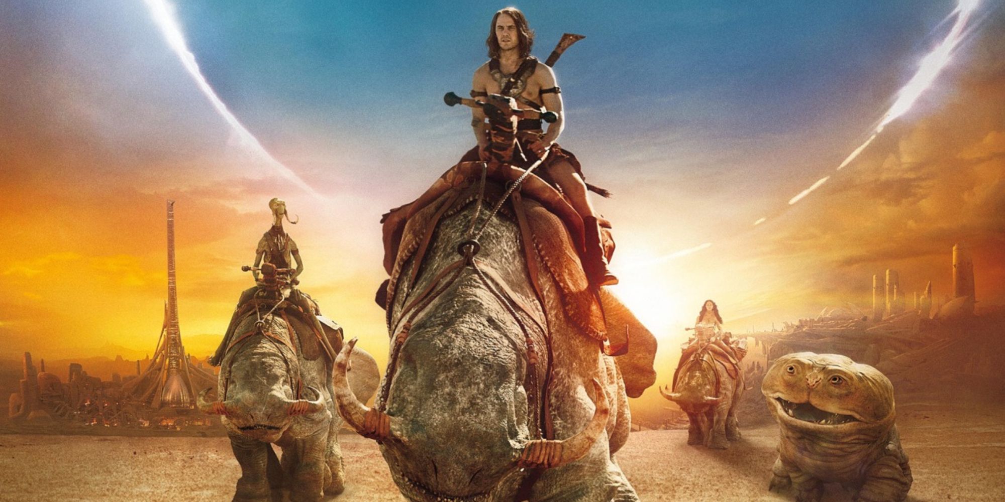 john carter riding alien animals