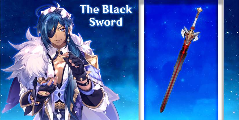 kaeya the black sword in genshin impact