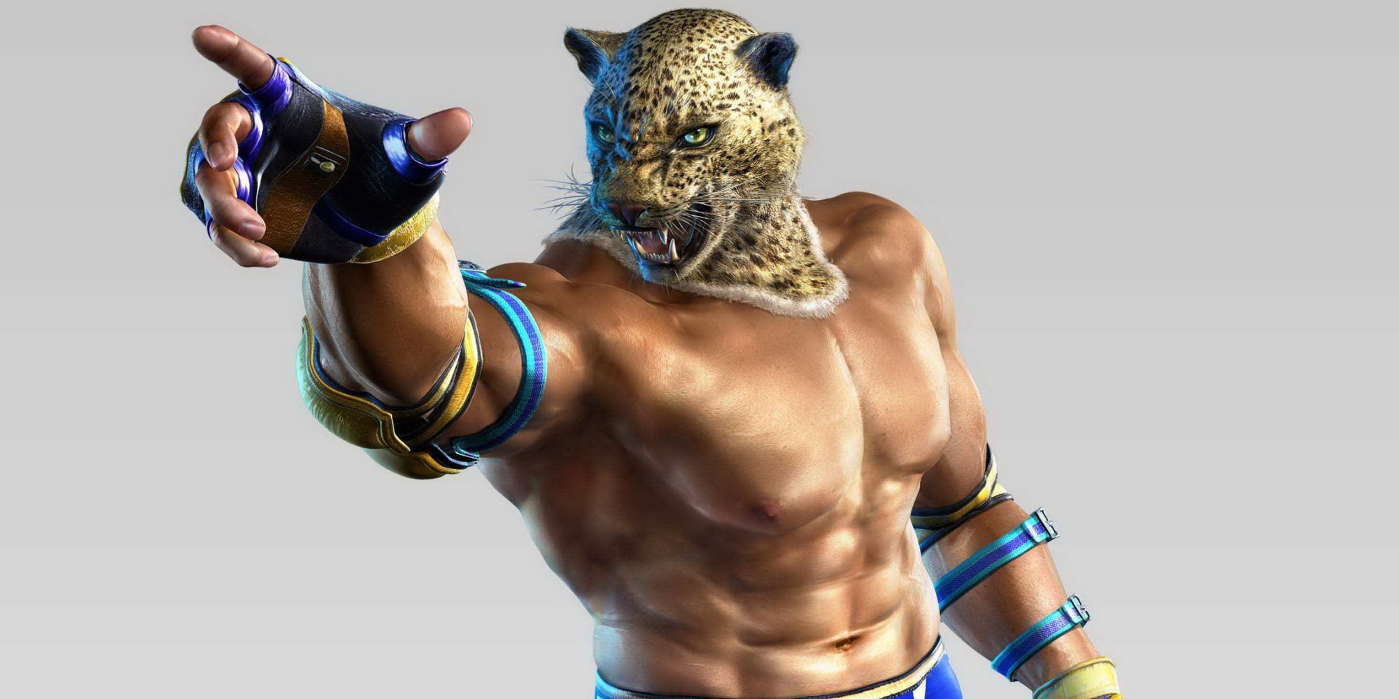 King from Tekken series Pointing