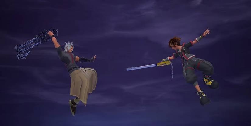 Kingdom Hearts 3 Data Battle Terra vs sora