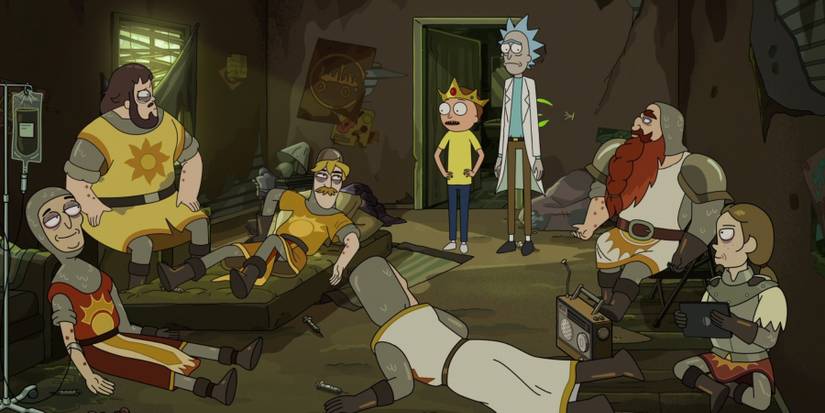 Knights of the Sun in heroin den Rick and Morty season 6