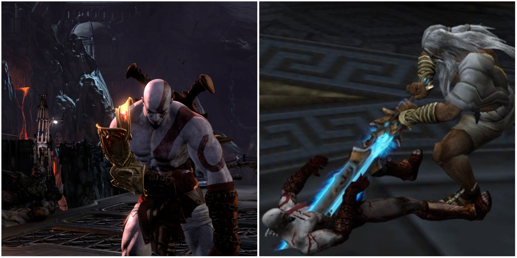 Kratos in God of War 2 and 3