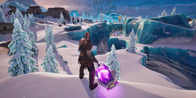 kratos with shockwave hammer in fortnite