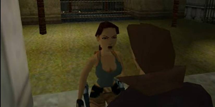 Lara Croft and Pierre Larson in Tomb Raider Chronicles