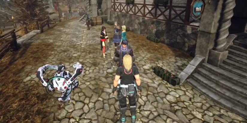 star ocean raymond and the gang in larcette village 
