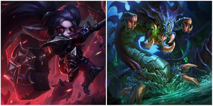 League of Legends Poppy and Baron bug