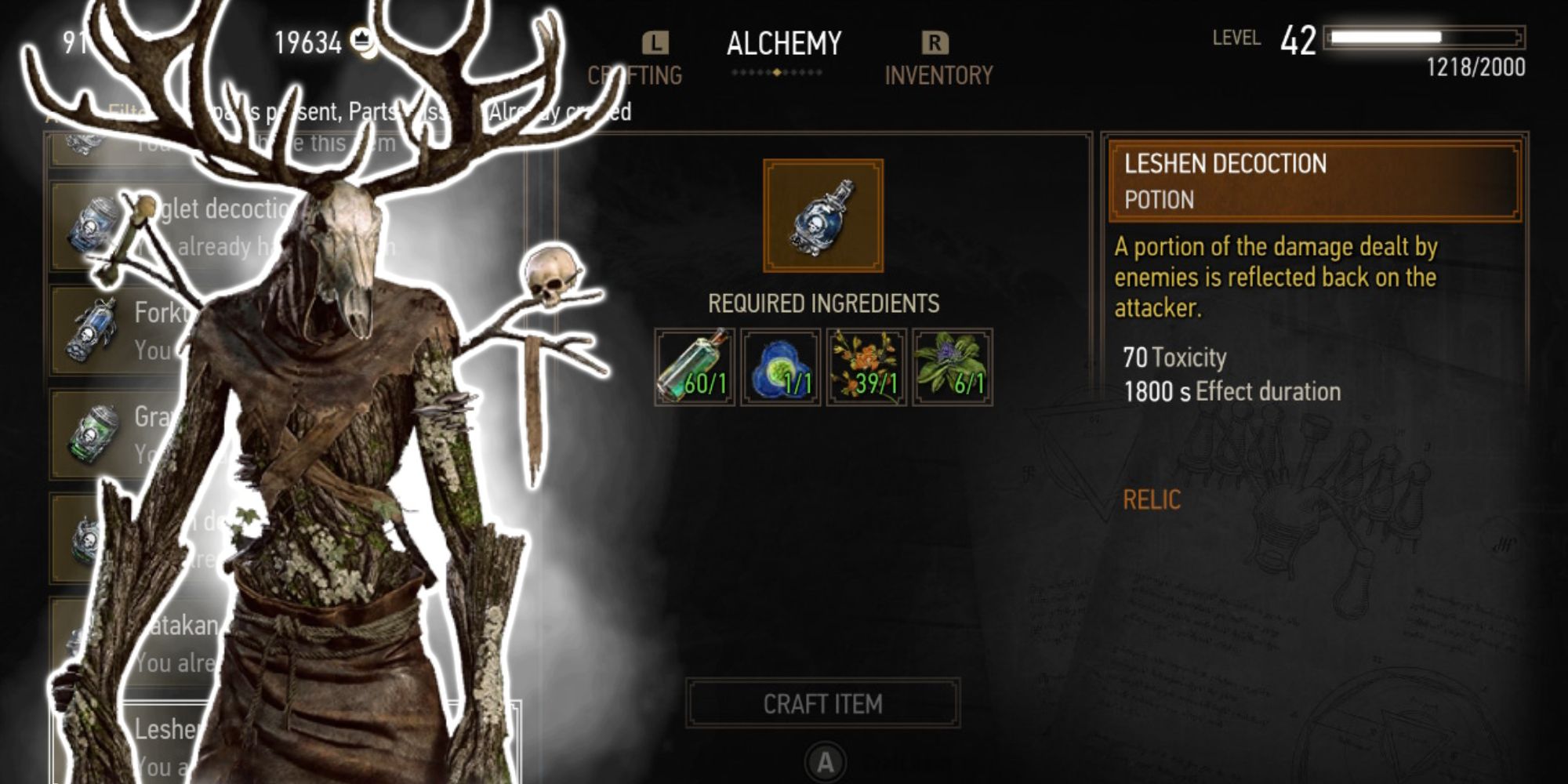 Leshen Decoction Witcher 3