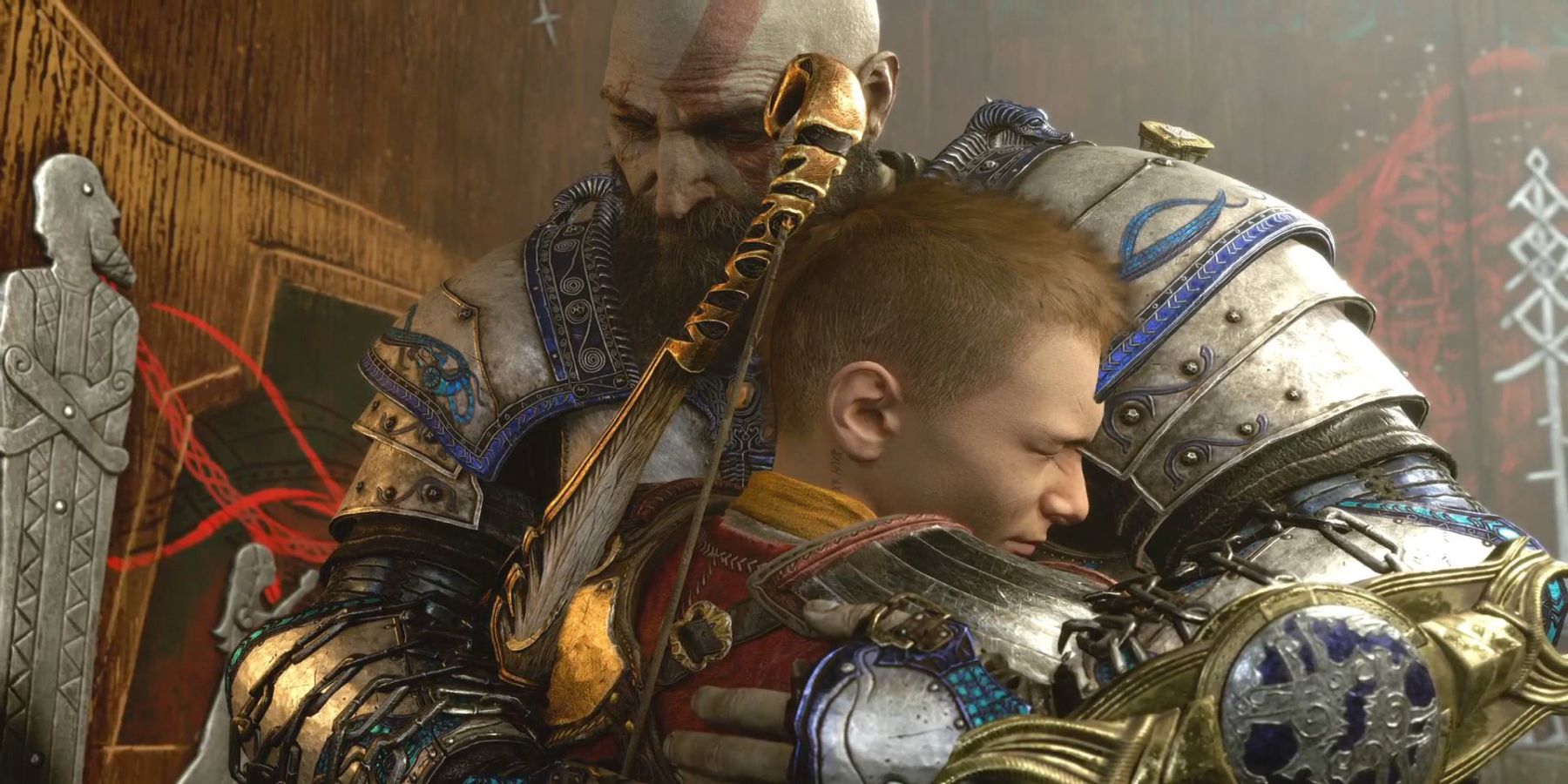 Kratos Letting Atreus Go.