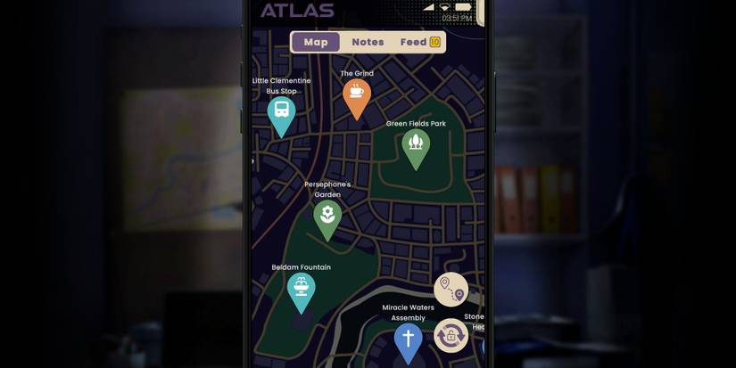 The location map in Atlas from Simulacra 3