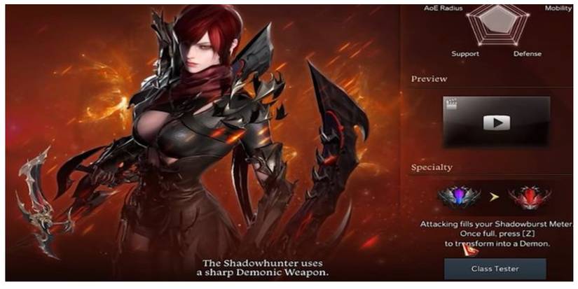 a Shadowhunter in Lost Ark