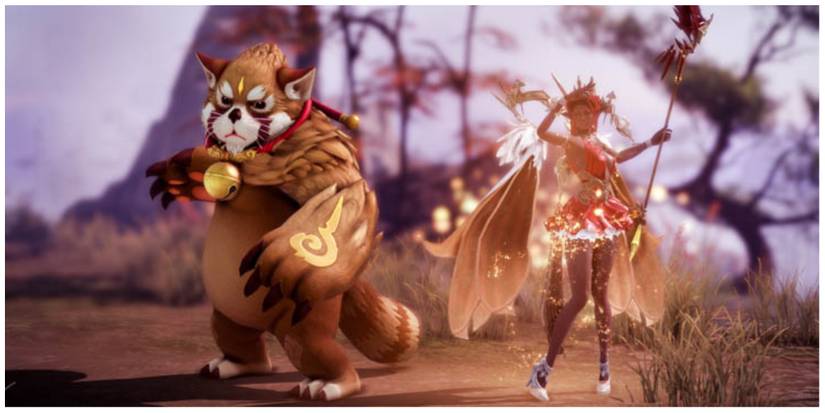 a Summoner and her Pet in a Summoner in Lost Ark
