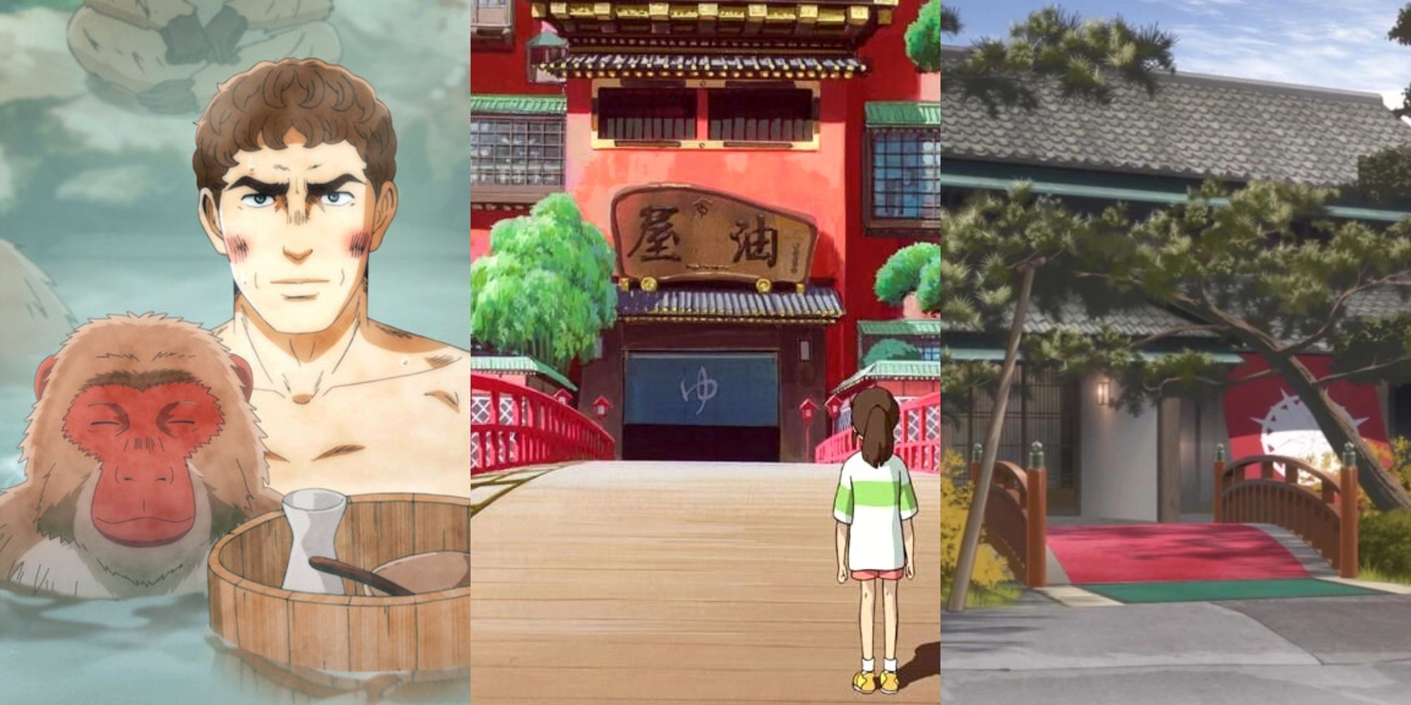 Lucius in Thermae Romae Novae, bathhouse in Spirited Away, bathhouse in Fruits Basket