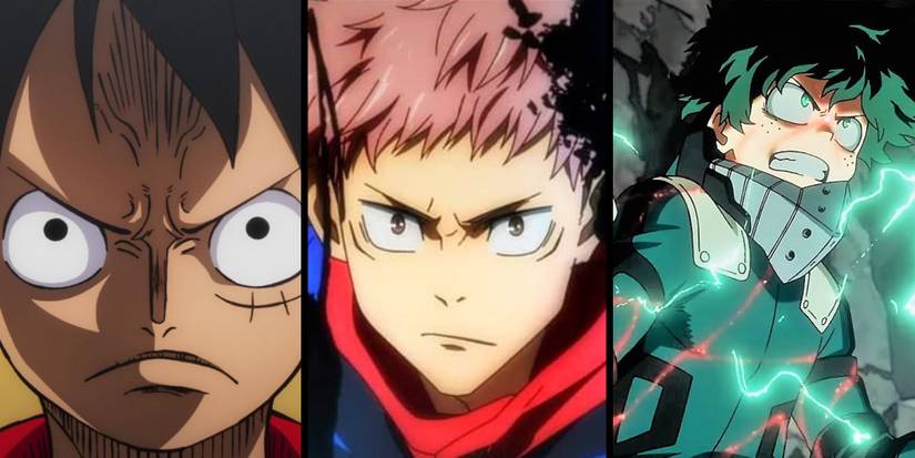 Luffy, Yuji Itadori, and Midoriya All Looking Ready To Fight Side By Side