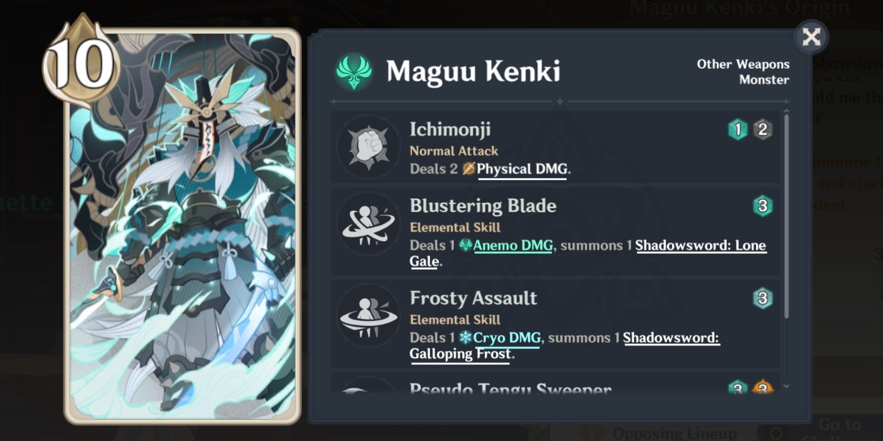 maguu kenki card in genshin impact