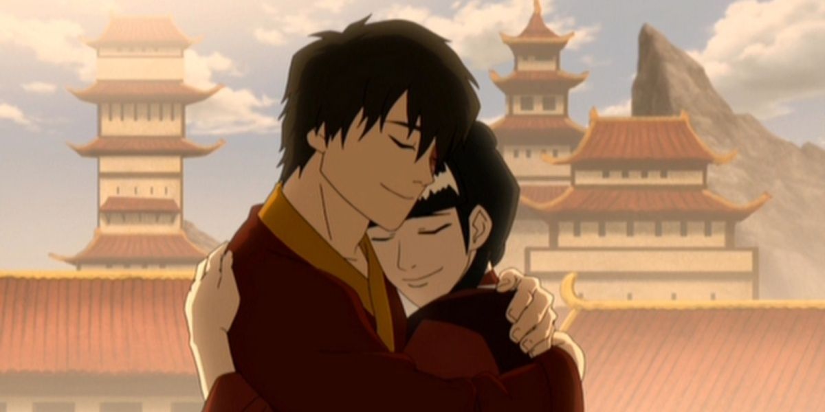 Mai and Zuko in Avatar The Last Airbender