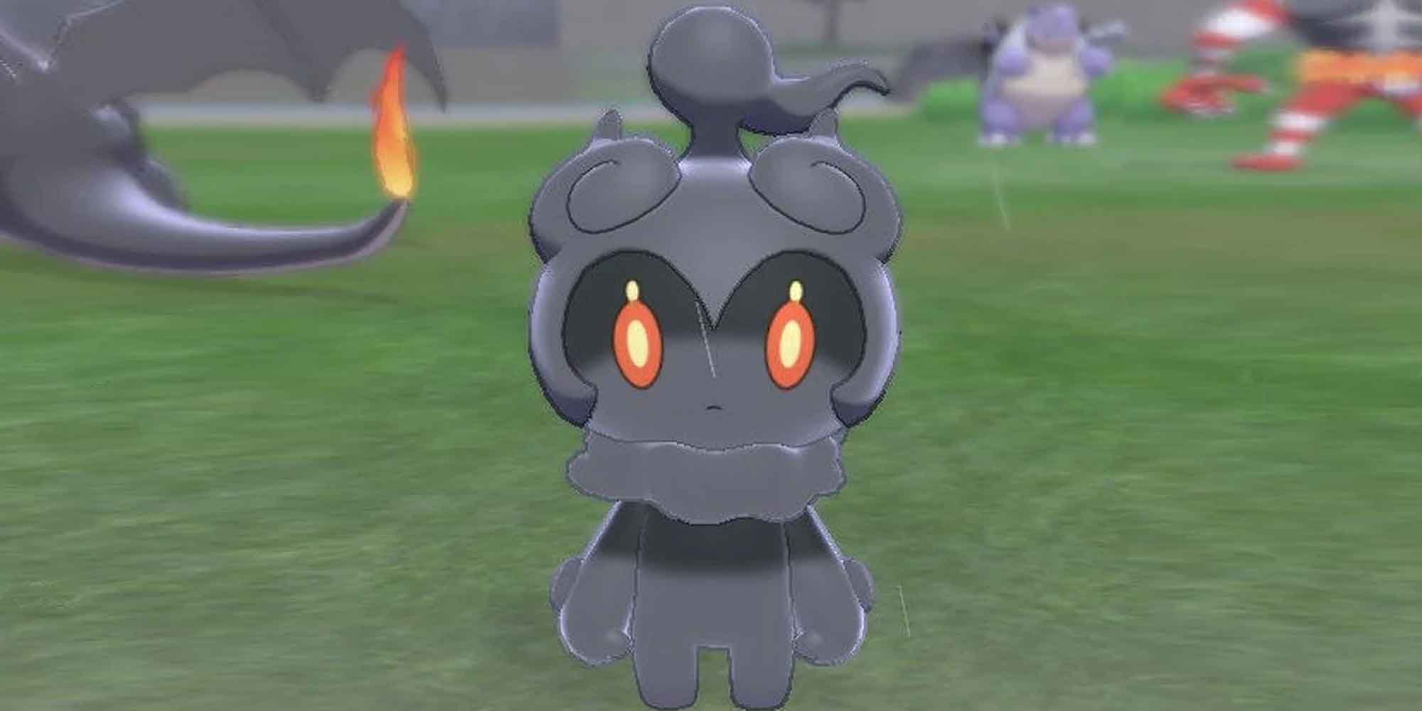 The Fighting Ghost Pokemon Marshadow In Pokemon Sword and Shield