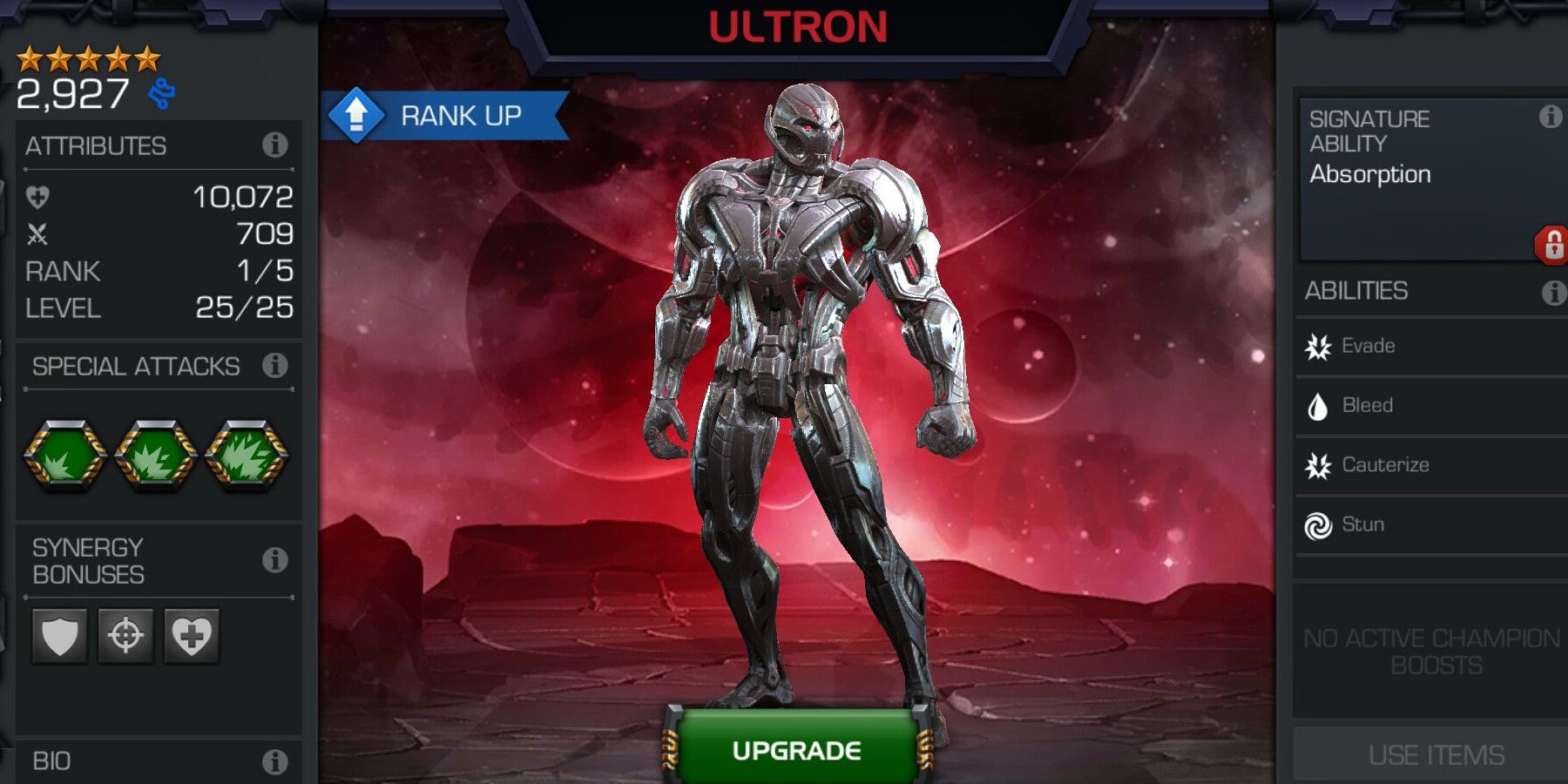 Marvel Contest of Champions Ultron 5 Star