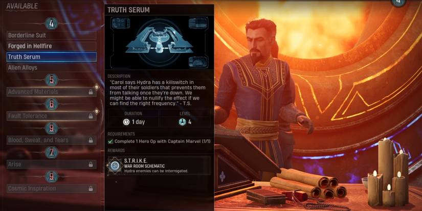 Marvel's Midnight Suns Completing The Truth Serum Project