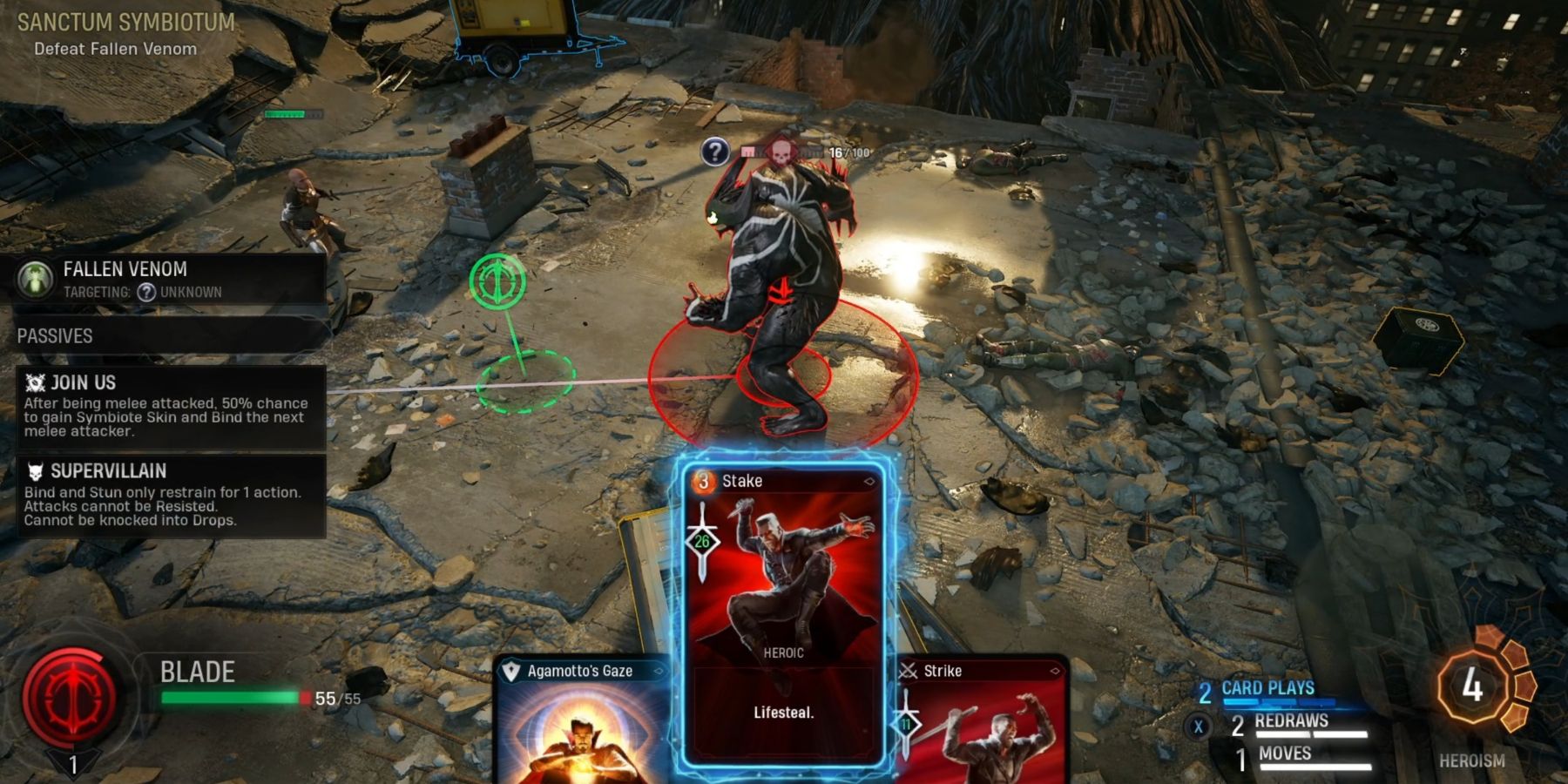 Marvel's Midnight Suns Lifesteal Card With Blade