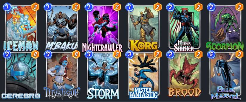 marvel snap cerebro decks