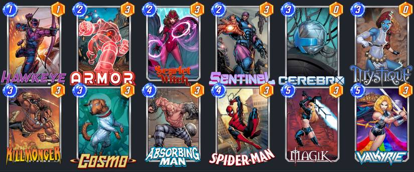 marvel snap cerebro decks