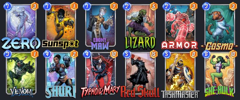 marvel snap shuri decks