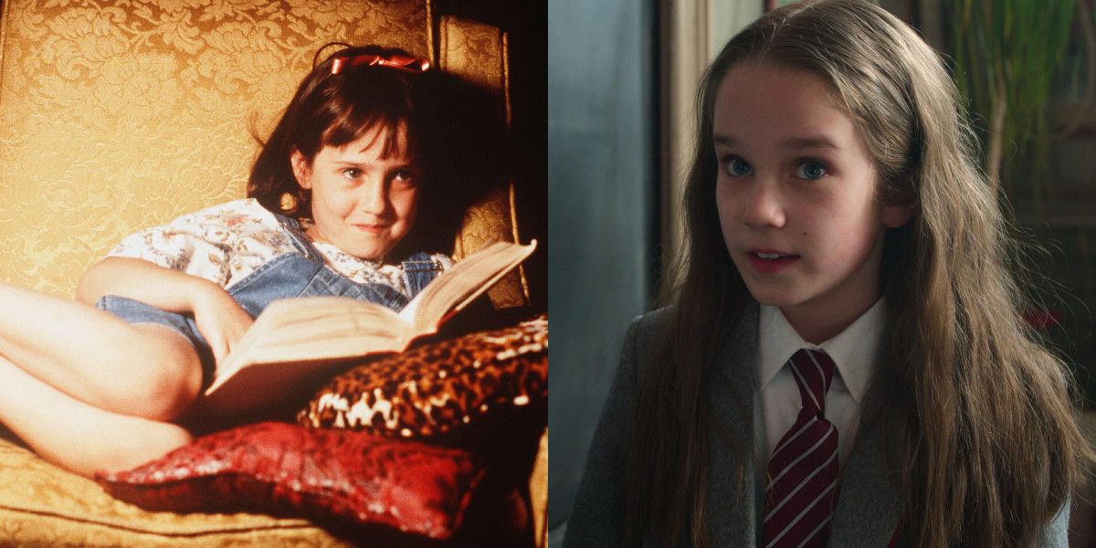 Matilda in the 1996 movie and in the new Netflix musical adaptation