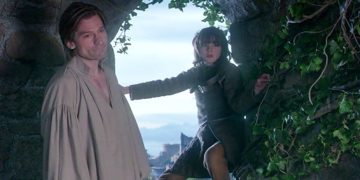 Jaime Lannister pushing Bran