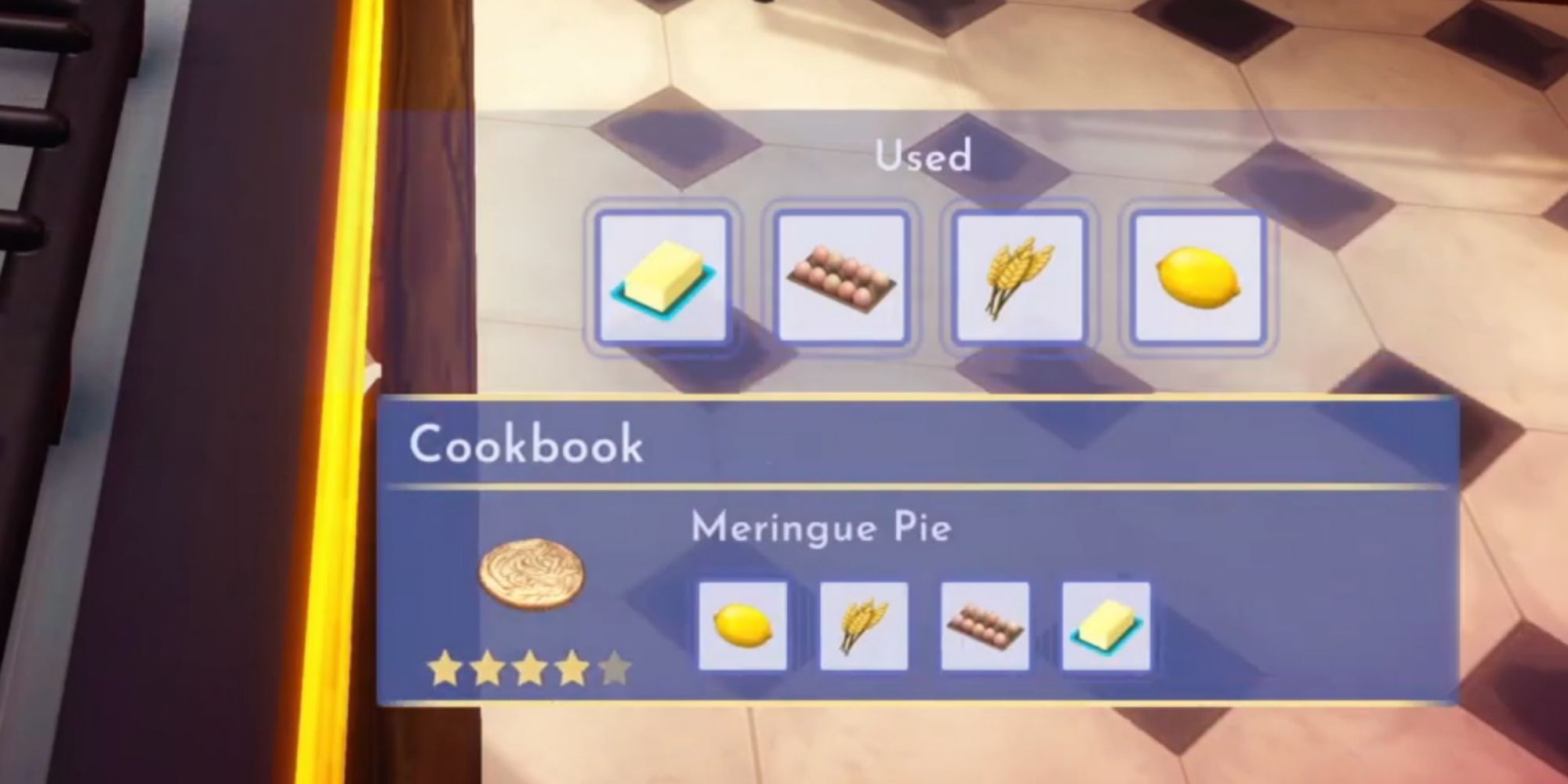 cookbook recipe meringue pie