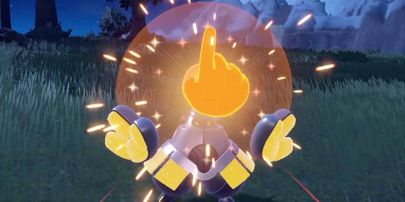 The Metronome move hitting the target n Pokemon