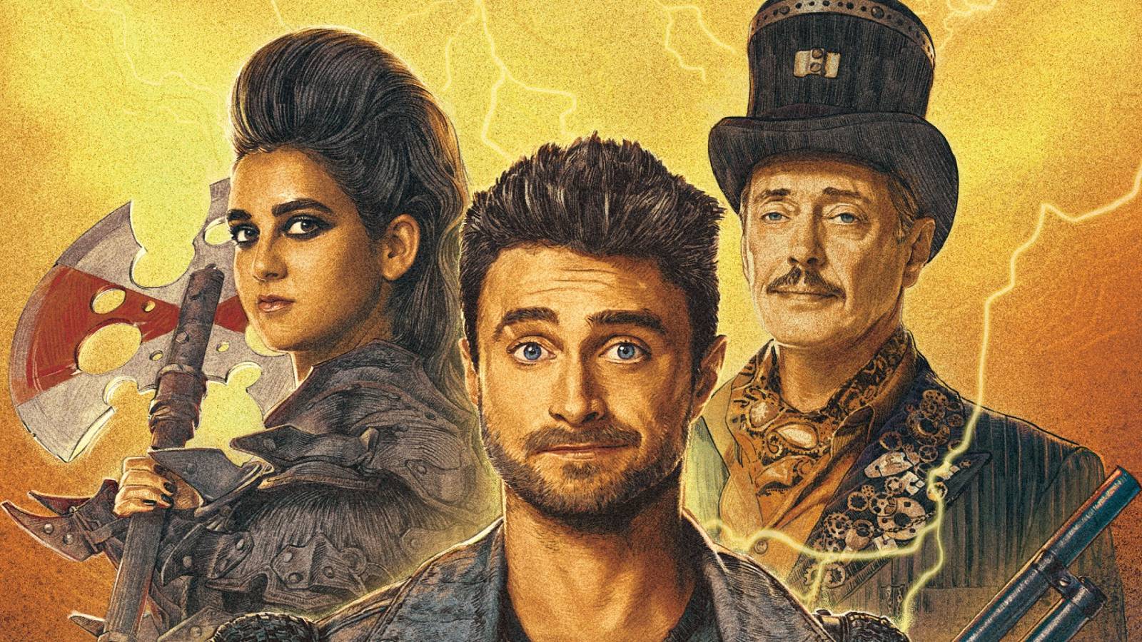 Daniel Radcliffe Geraldine Viswanathan Steve Buscemi Miracle Workers End Times