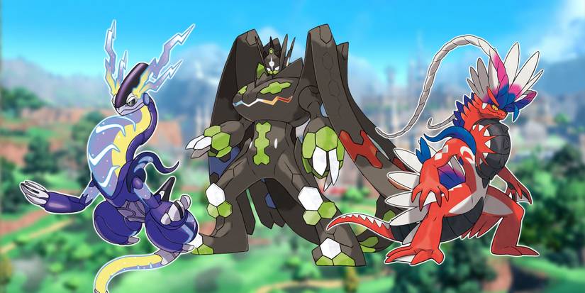 Miraidon Zygarde Koraidon Pokemon Scarlet and Violet DLC potential 