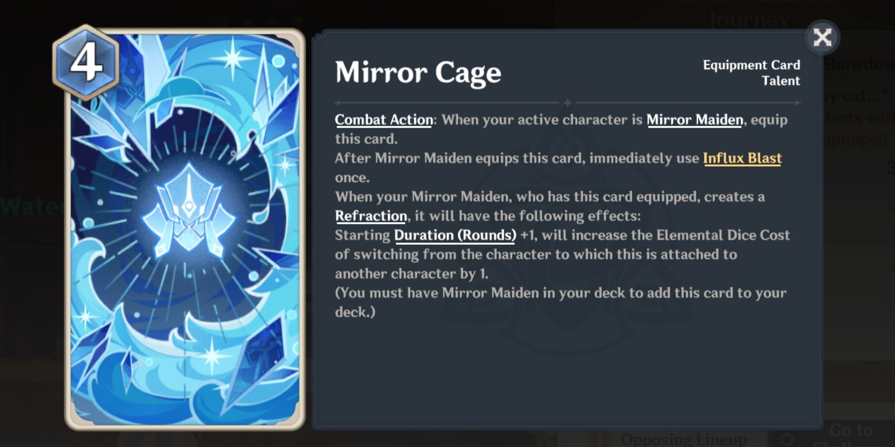 mirror cage in genshin impact