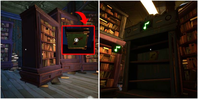 music book and bookcase location in hello neighbor 2 late fees dlc