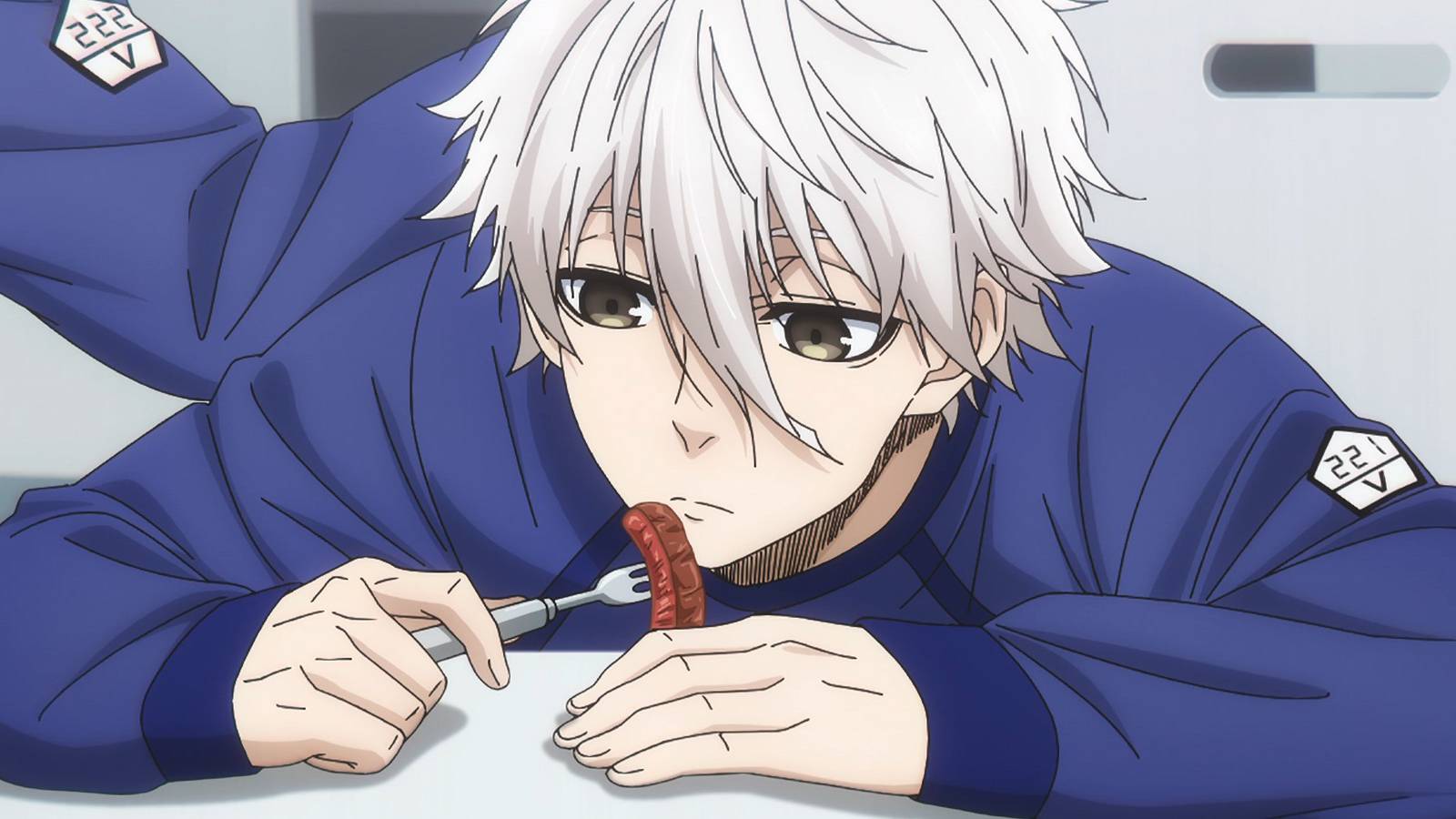 Nagi Seishiro Eating Steak