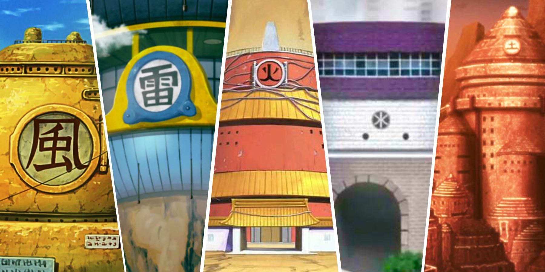 Naruto the five great villages