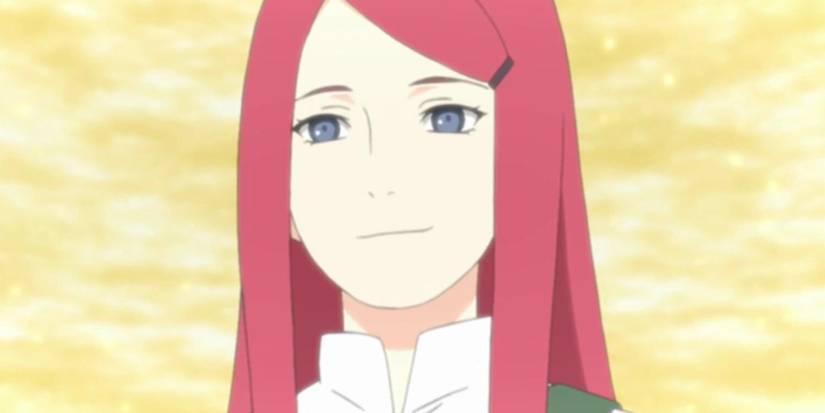 Kushina Uzumaki smiling  in Naruto