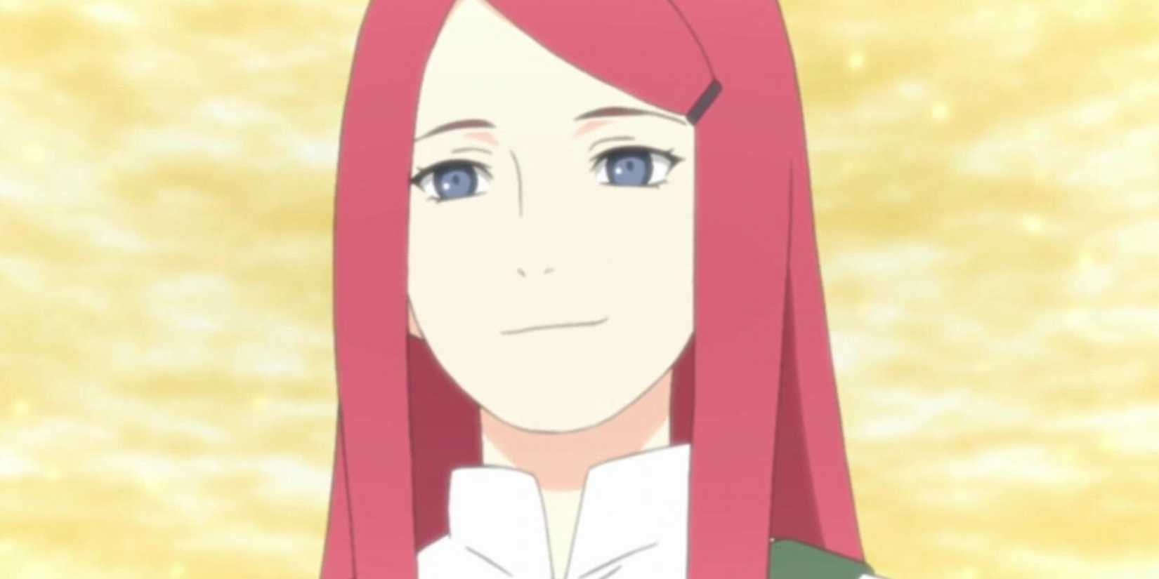Kushina Uzumaki smiling  in Naruto