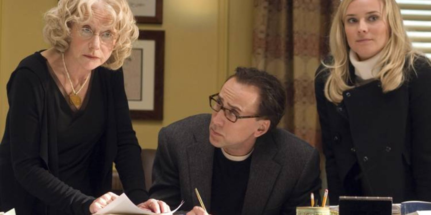 Helen Mirren, Nicolas Cage and Diane Kruger in National Treasure: Book Of Secrets