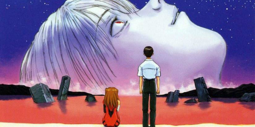 Asuka and Shinji in Neon Genesis Evangelion The End of Evangelion