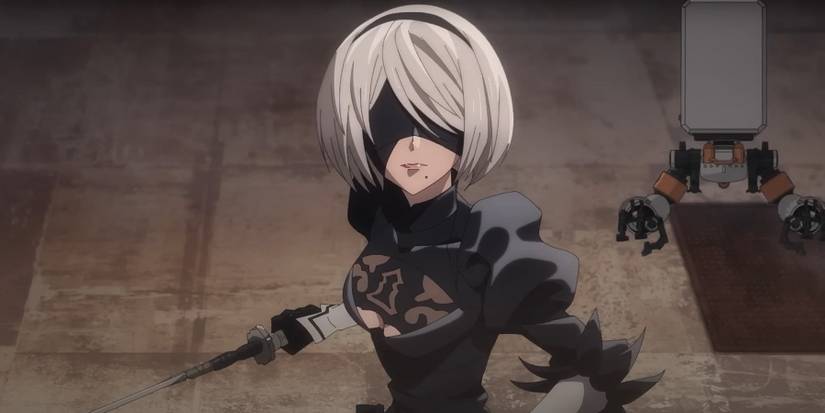 2B with Pod 042 bot in NieR Automata trailer