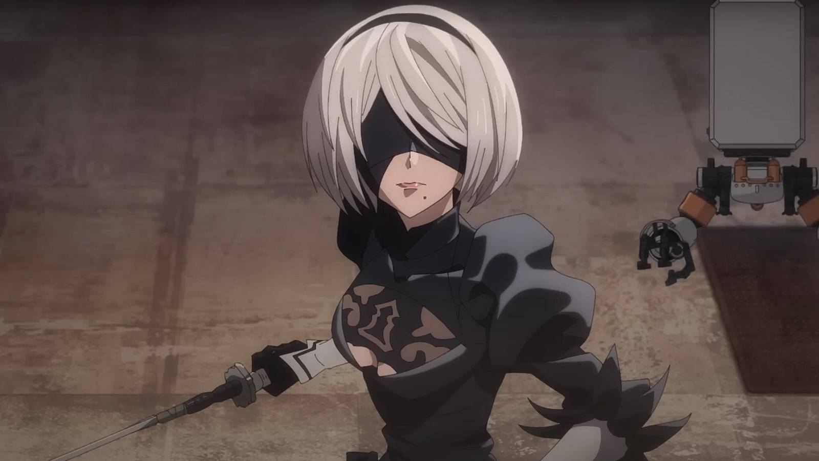 2B with Pod 042 bot in NieR Automata trailer