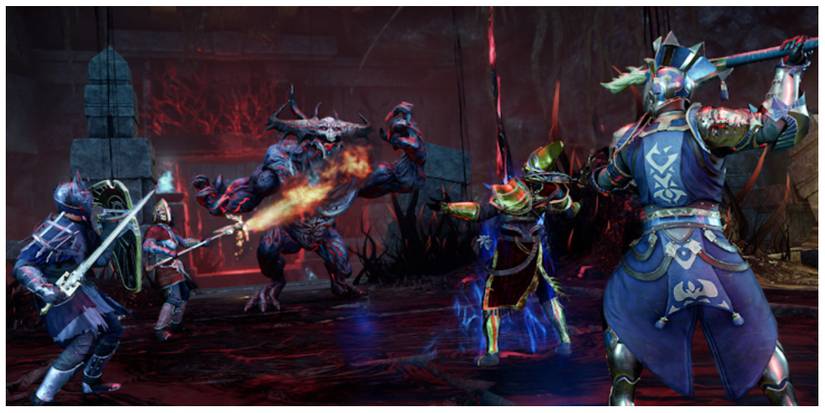 a battle in New World