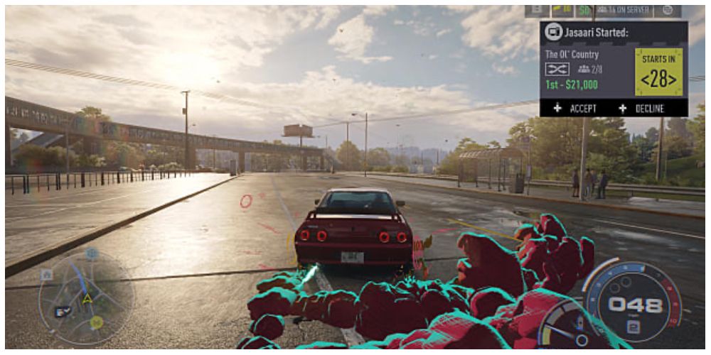 Cars racing in Need For Speed ​​Unbound