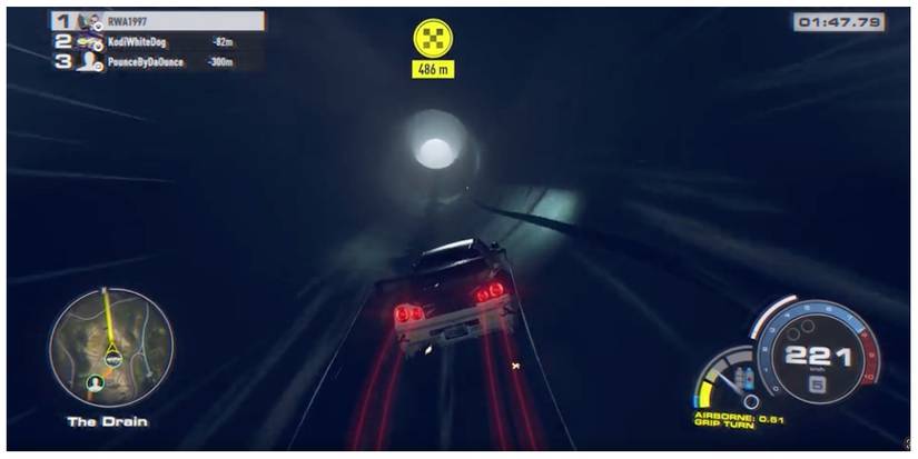 car racing in the Drain in Need For Speed Unbound