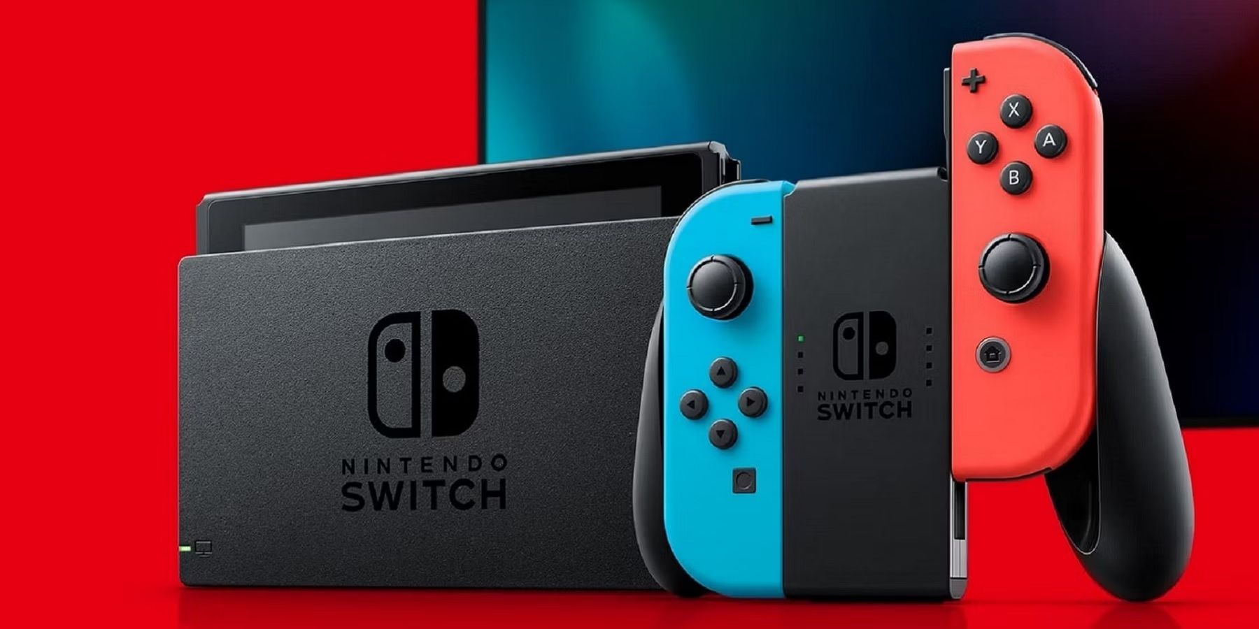 nintendo switch console and controller