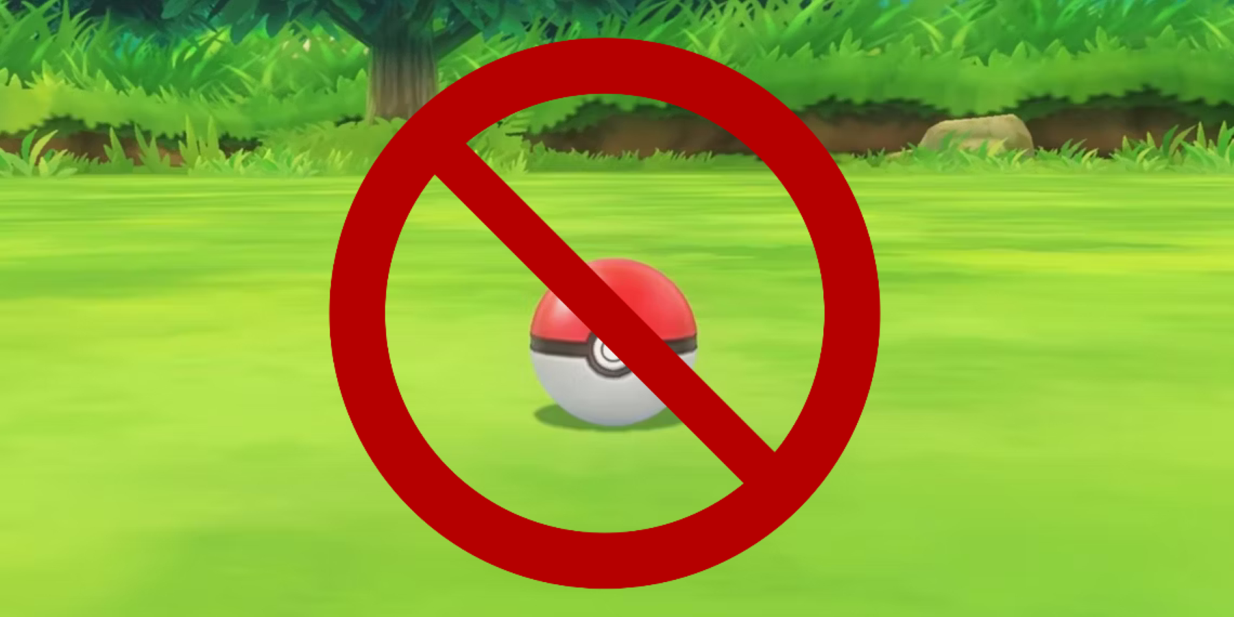 Screenshot of a Pokeball crossed out
